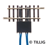 Tillig 83151 - TT Trenngleis 41,5 mm beidseitig getrennt, mit vier getrennten Anschlüssen